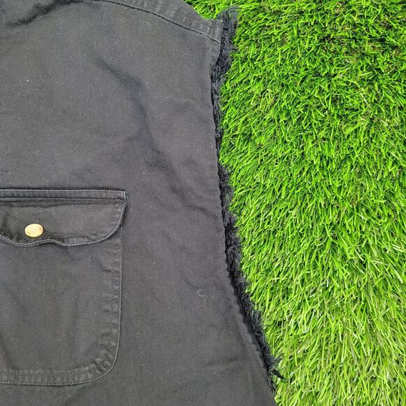 Native-American Biker Cutoff Button Shirt XL/2XL 27x31 Baggy - Picture 10 of 15